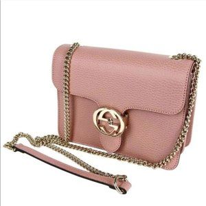 GUCCI Interlocking GG Dusty Rose Pink Small NWOT